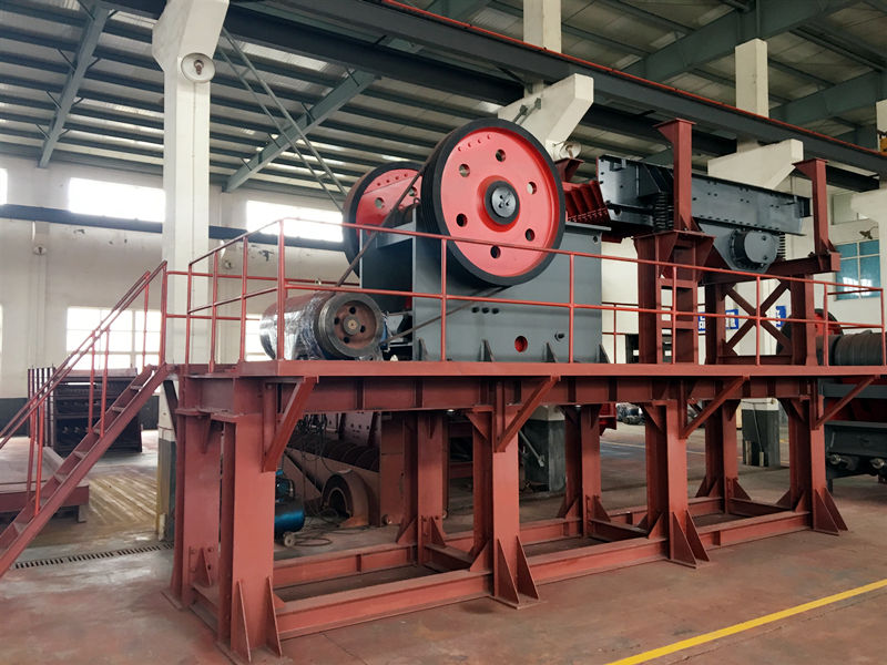 Steel structure of crusher production line Steel structure of crusher production line
