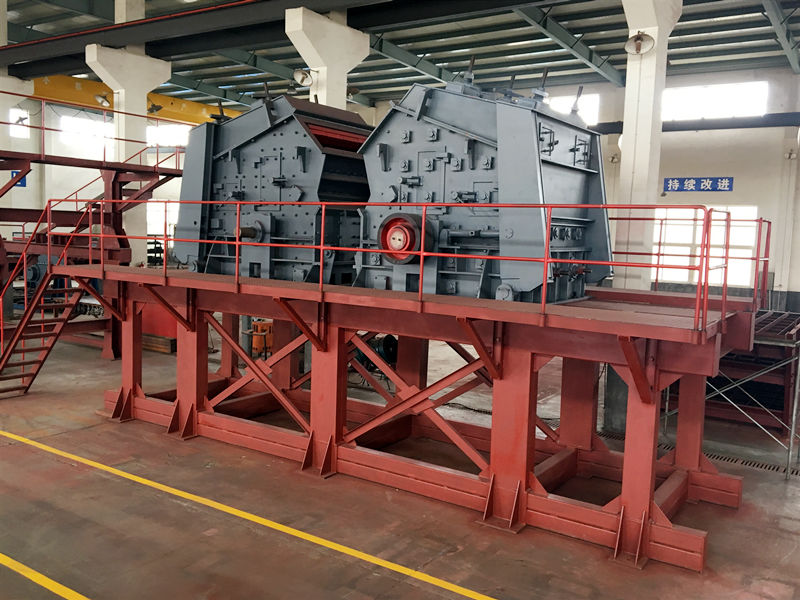 Steel structure of crusher production line Steel structure of crusher production line